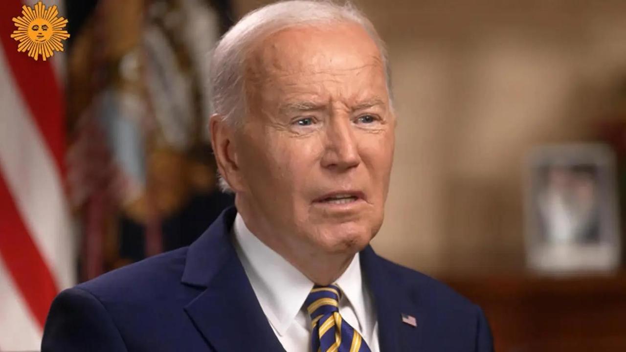 President Biden has expressed doubt that there would be a peaceful transfer of power if Trump loses the 2024 election. Picture: CBS Sunday Morning