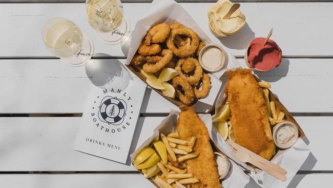 Manly Boathouse fish and chips