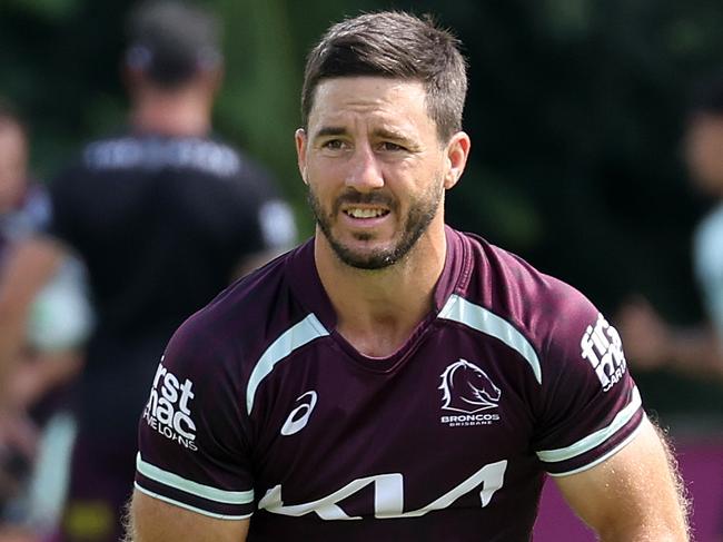 Ben Hunt, Brisbane Broncos training, Red Hill. Picture: Liam Kidston