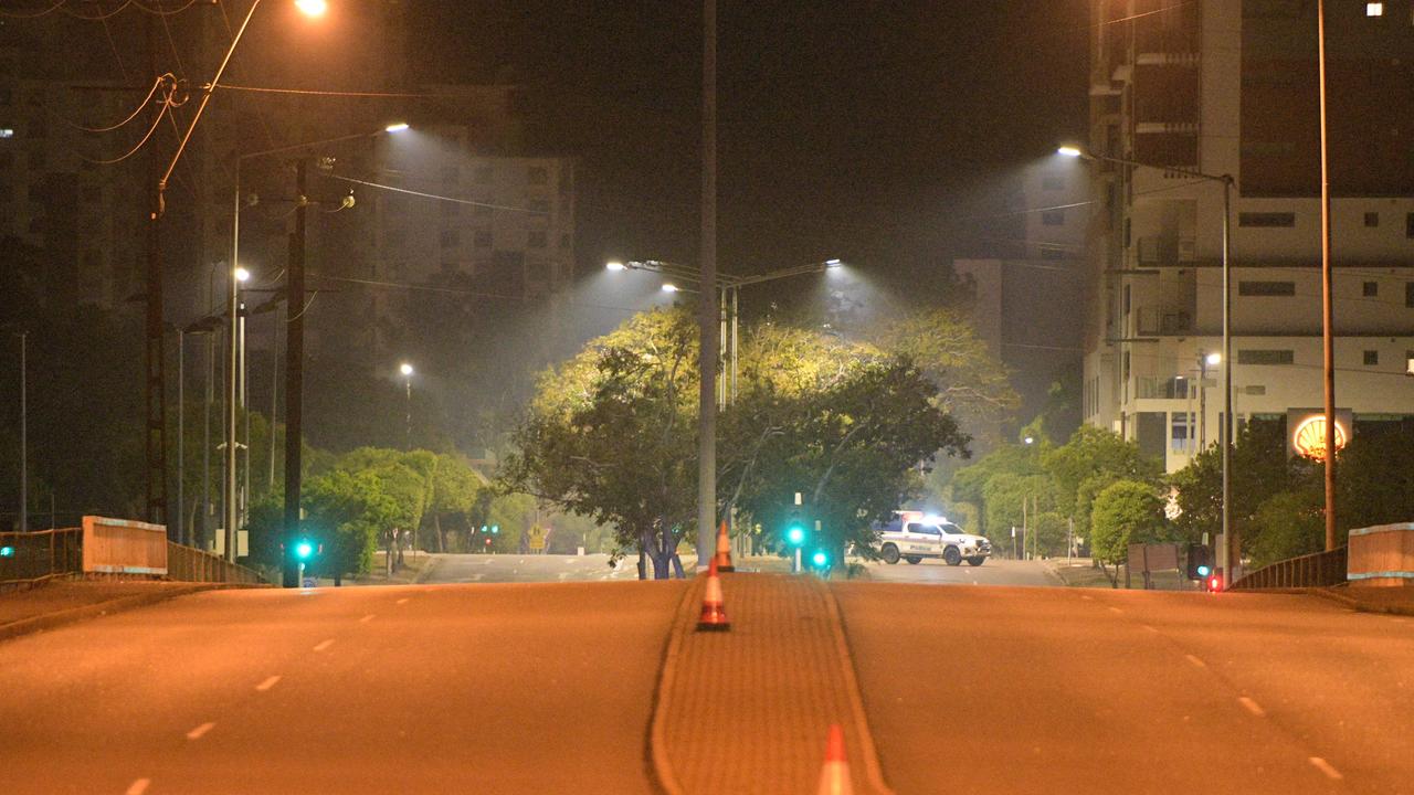 Four people are dead after a shooting in Darwin on Tuesday night, and a suspected gunman has been arrested. Picture: AAP/Michael Franchi.