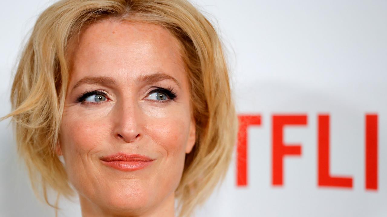 Gillian Anderson, who stars as the late Margaret Thatcher in The Crown, appeared on Late Night with Seth Meyers to discuss the show. Picture: AFP