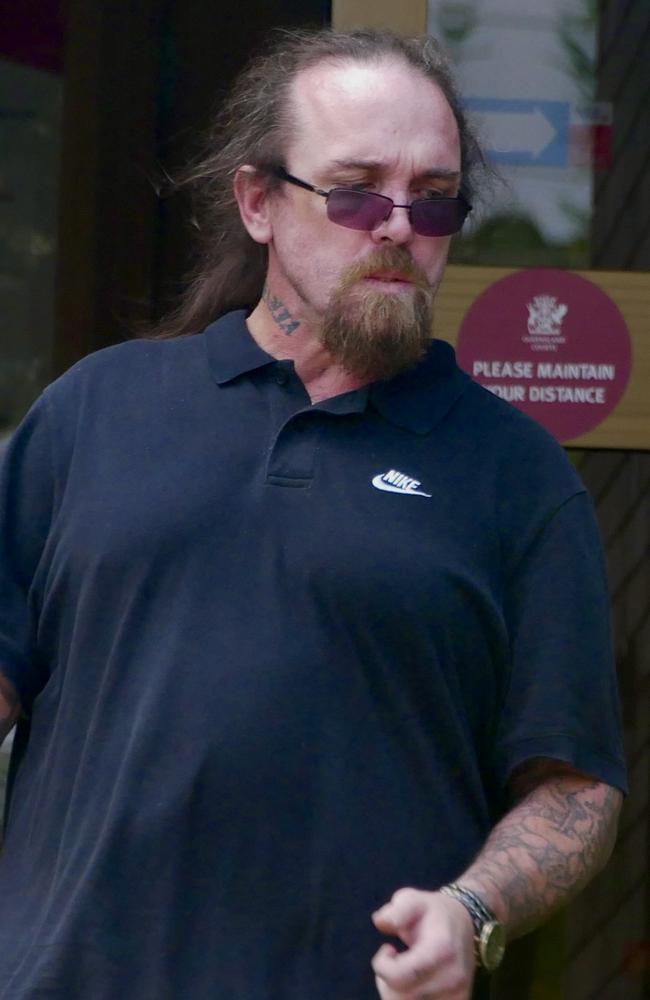 Tony Leonard Rice outside Yeppoon courthouse for the Jim Murphy inquest, March 20, 2023.