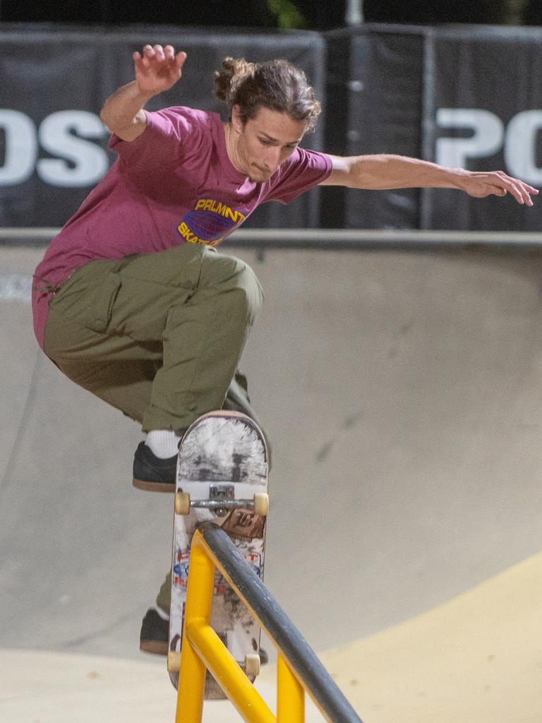 Corey Nixon at Rumble On The Reef Sugar Bowl Skatepark Saturday 23 September 2023 Picture:Michaela Harlow