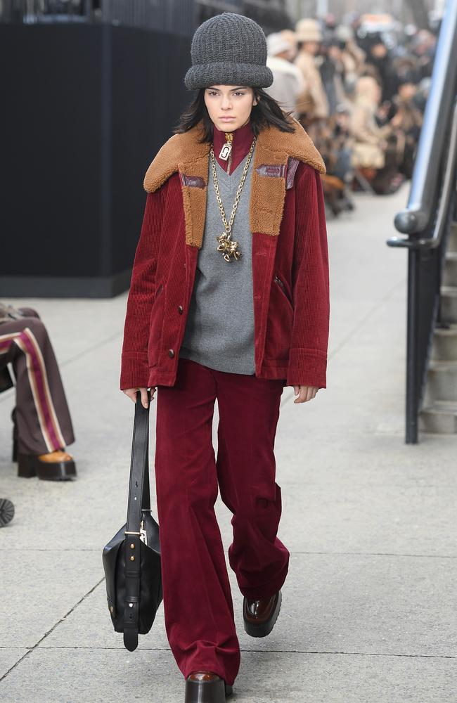 Kendall Jenner walks the runway at the Marc Jacobs Fall 2017 Show at Park Avenue Armory on February 16, 2017 in New York City. Picture: Getty