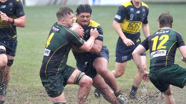 Rugby colts 1 West's vs Bond Uni in Toowong. Saturday May 14, 2022. Picture, John Gass