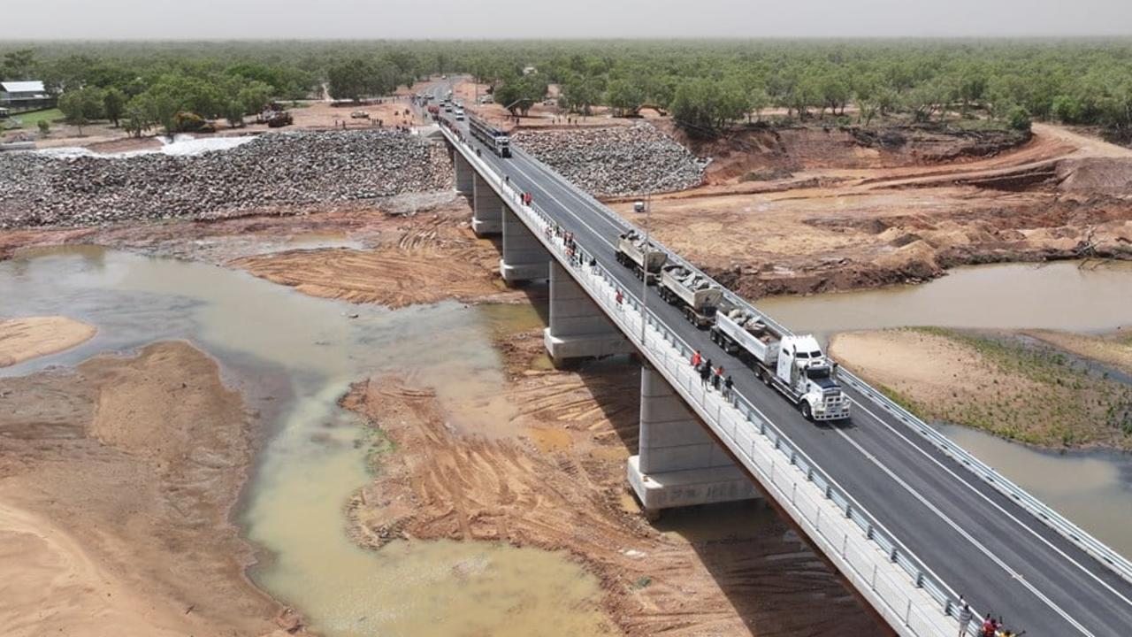 The new bridge over the Fitzroy River in WA was started in January 2023 and opened in December the same year. Picture: Main Roads WA