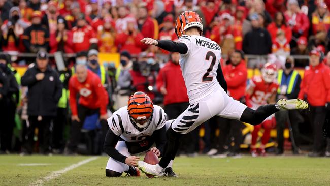 Evan McPherson has been perfect in the post-season. Photo by David Eulitt/Getty Images