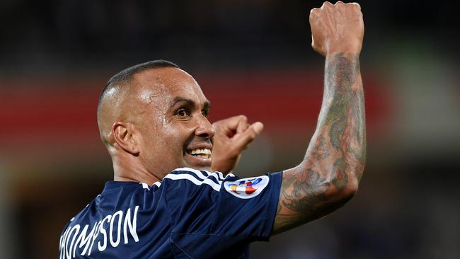 Could Archie Thompson be headed to Whittlesea? Picture: Tracey Nearmy.