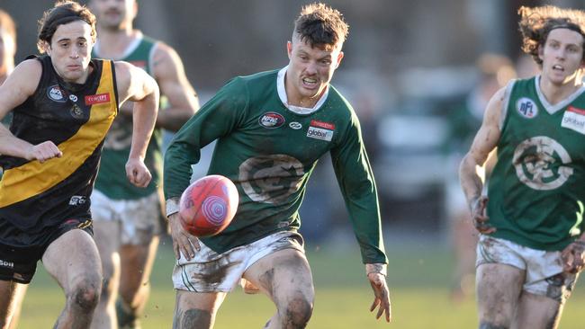 Ben Fennell in action for Greensborough. Picture: Chris Eastman