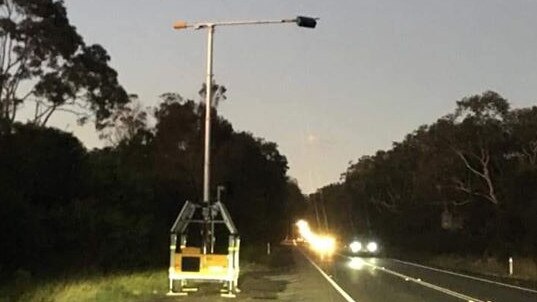 A mobile phone detector camera on Wakehurst Parkway at North Narrabeen. Picture: Facebook