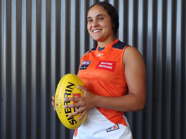 Haneen Zreika continues her push through the GWS ranks. Pic: AAP