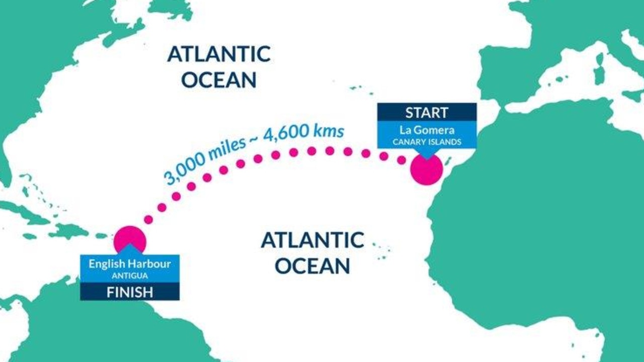 Across the Atlanic from the Canary Islands to Antigua. Picture: