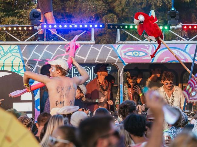 Revellers enjoying the Mountain Sounds Festival in 2018.