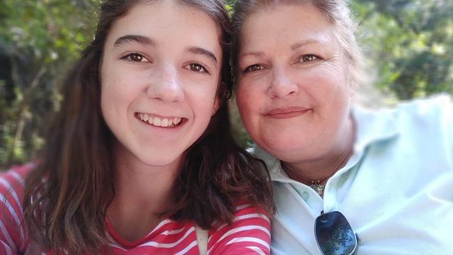 Lilly Osborne with her mother Jasmine Osborne.