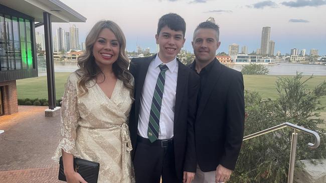 Trish O’Callaghan with her son Keanau and husband Jeremy.