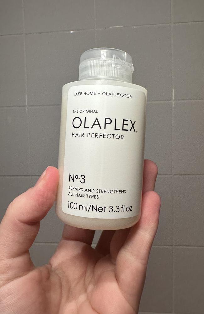 Olaplex No. 3 Hair Perfector Treatment. Picture: news.com.au/Philippa Tonkin.