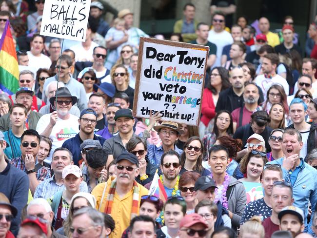 Tens of thousands of marriage equality supporters took to the streets in Sydney last weekend. Picture: Supplied