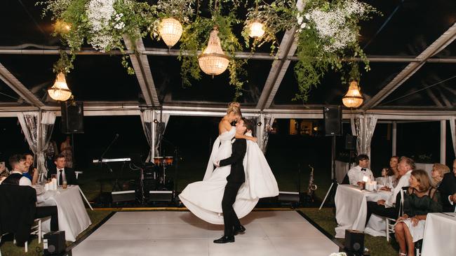 Chantelle May and Floyd Moynihan on their wedding day. Picture: Wilde Visual