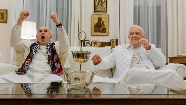 Jonathan Pryce plays the future Pope Francis.