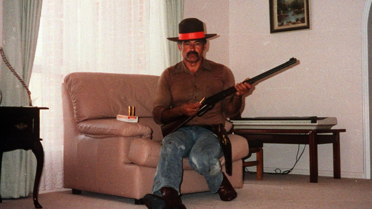 Gun nut turned killer Ivan Milat (above in his living room) complained NSW police unfairly turned the public against him.