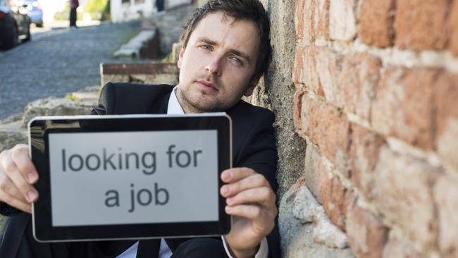 Jobless. Young person looking for work. Unemployed. Thinkstock