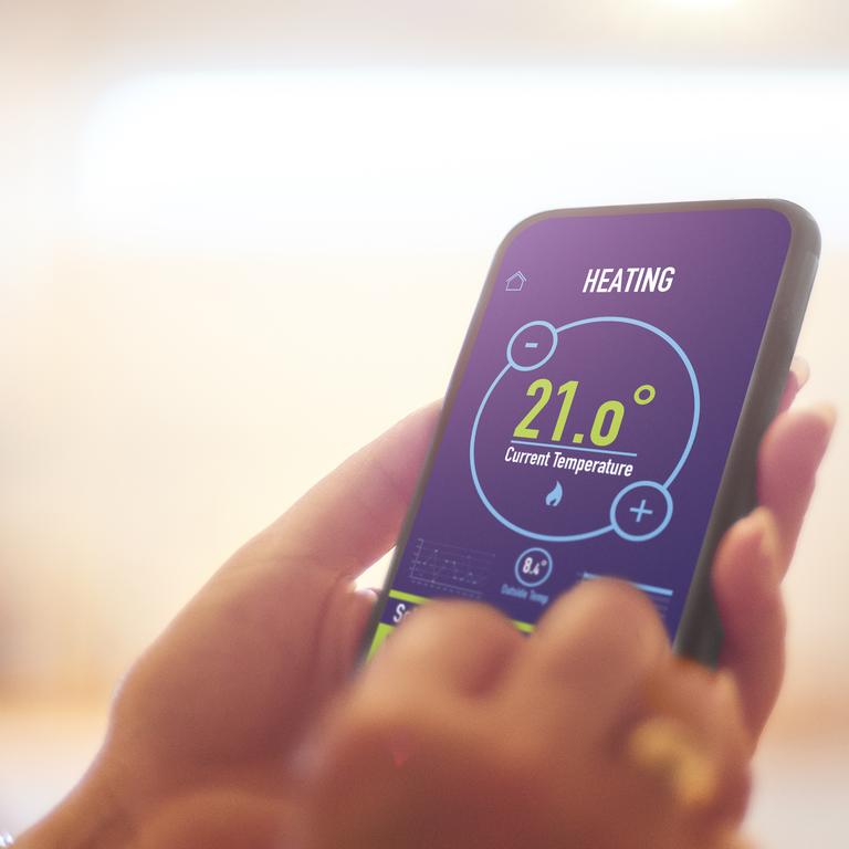 Smart home apps can help you monitor your home’s temperatire. Picture: iiStock