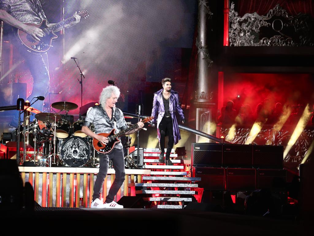 Queen perform on the Gold Coast. Photograph: Jason O'Brien