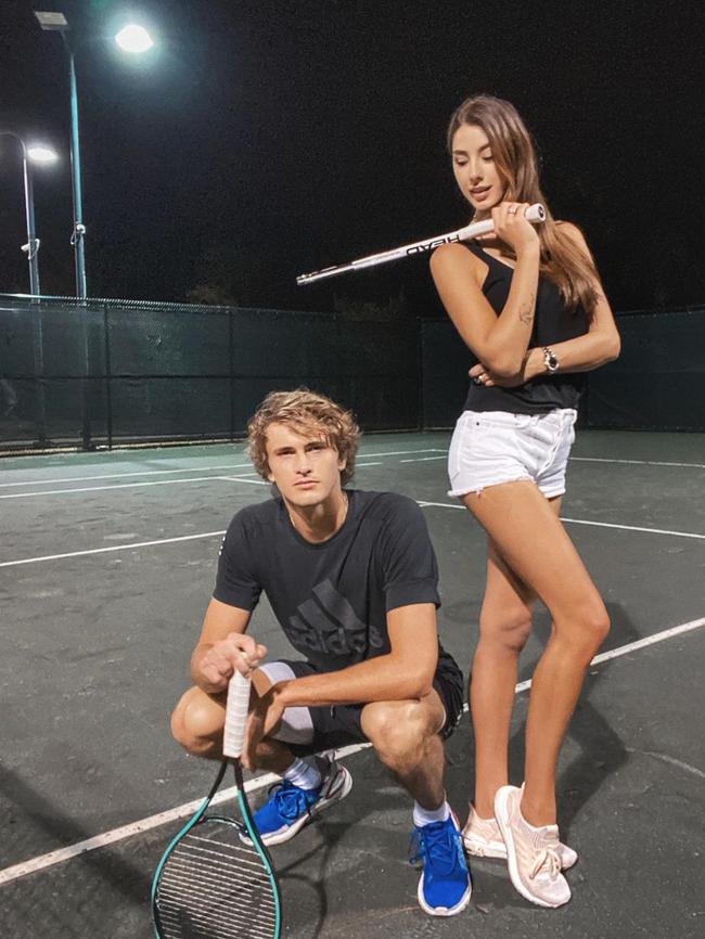 Brenda Patea and Alexander Zverev. Photo: Instagram