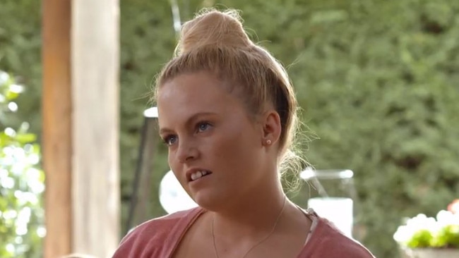 Dannii didn’t hold back during the group therapy session. Picture: Channel 7.