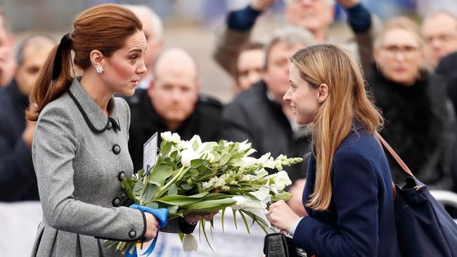 Catherine, Princess of Wales, accompanied by her assistant private secretary Natalie Barrows. Picture: Max Mumby/Indigo/Getty Images