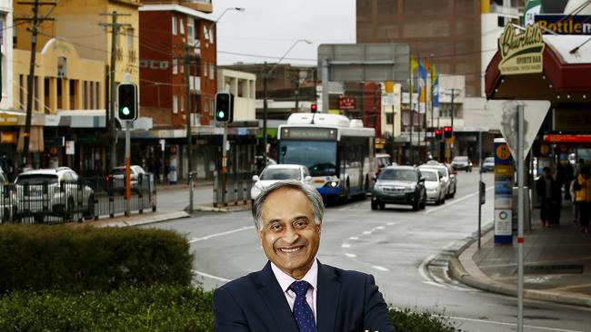 Former Randwick Mayor Noel De Souza in Kingsford during the early stages of the proposal in 2016. Picture: John Appleyard