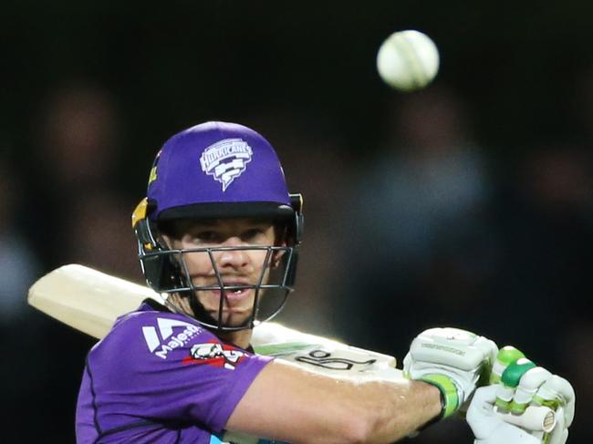 BBL06.  Hobart Hurricanes V Adelaide Strikers at Blundstone Arena Hobart. Tim Paine.  Picture: NIKKI DAVIS-JONES