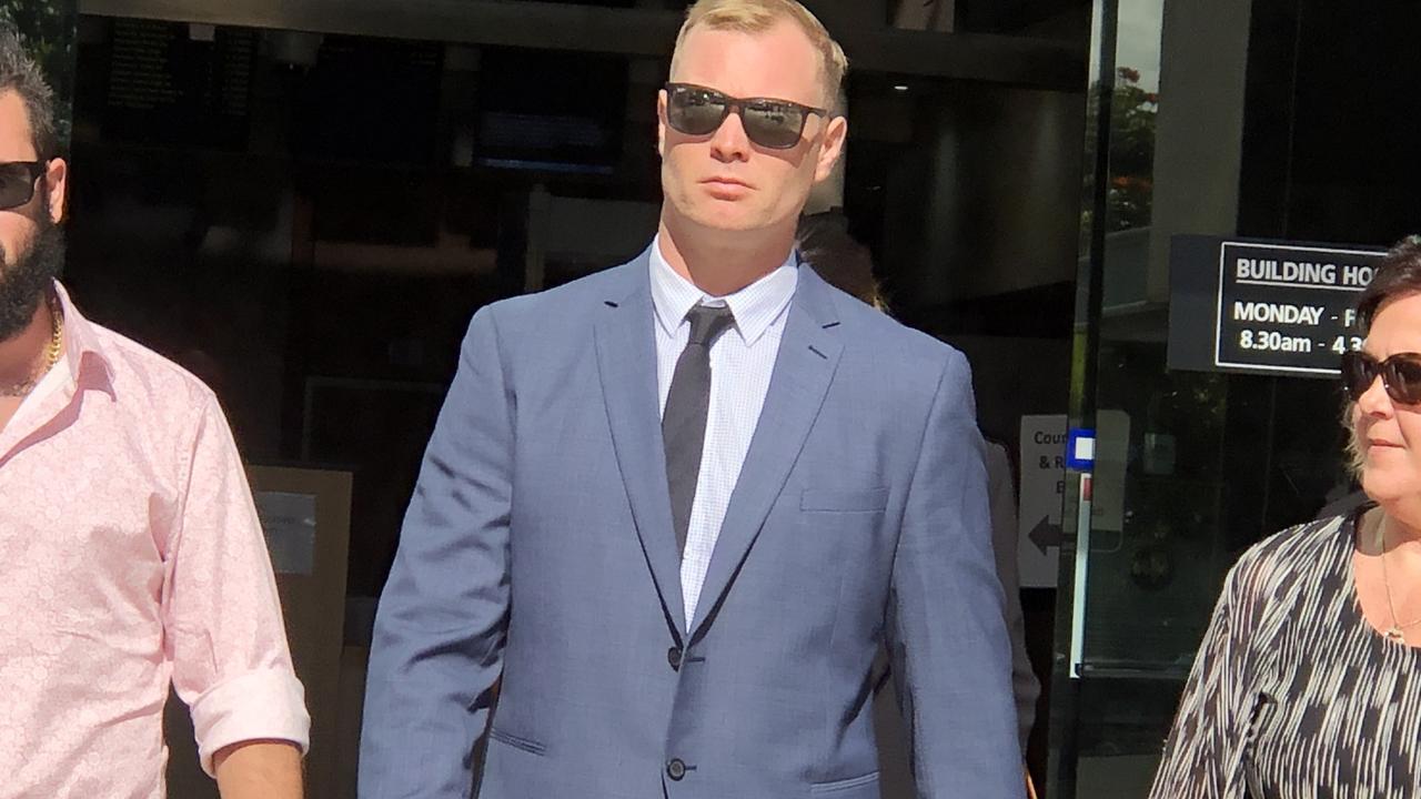 Brodie James Irwin walks from Gold Coast court after cowardly