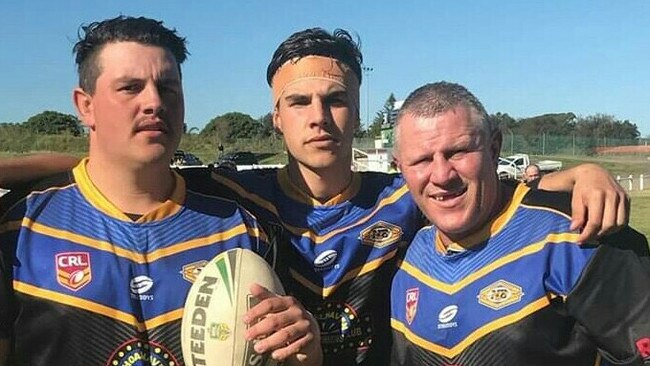 Mick Blattner with sons Zac and Kealen during their time at the Nowra-Bomaderry Jets. Picture: Supplied