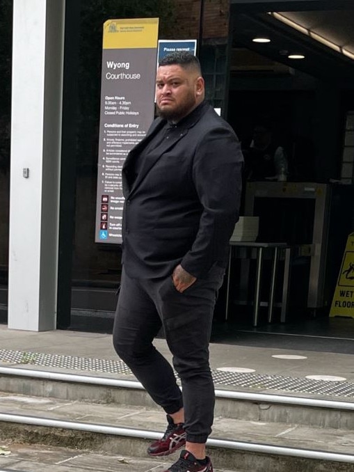 Dominic Horomona leaving Wyong Local Court after his sentence. Picture: NewsLocal