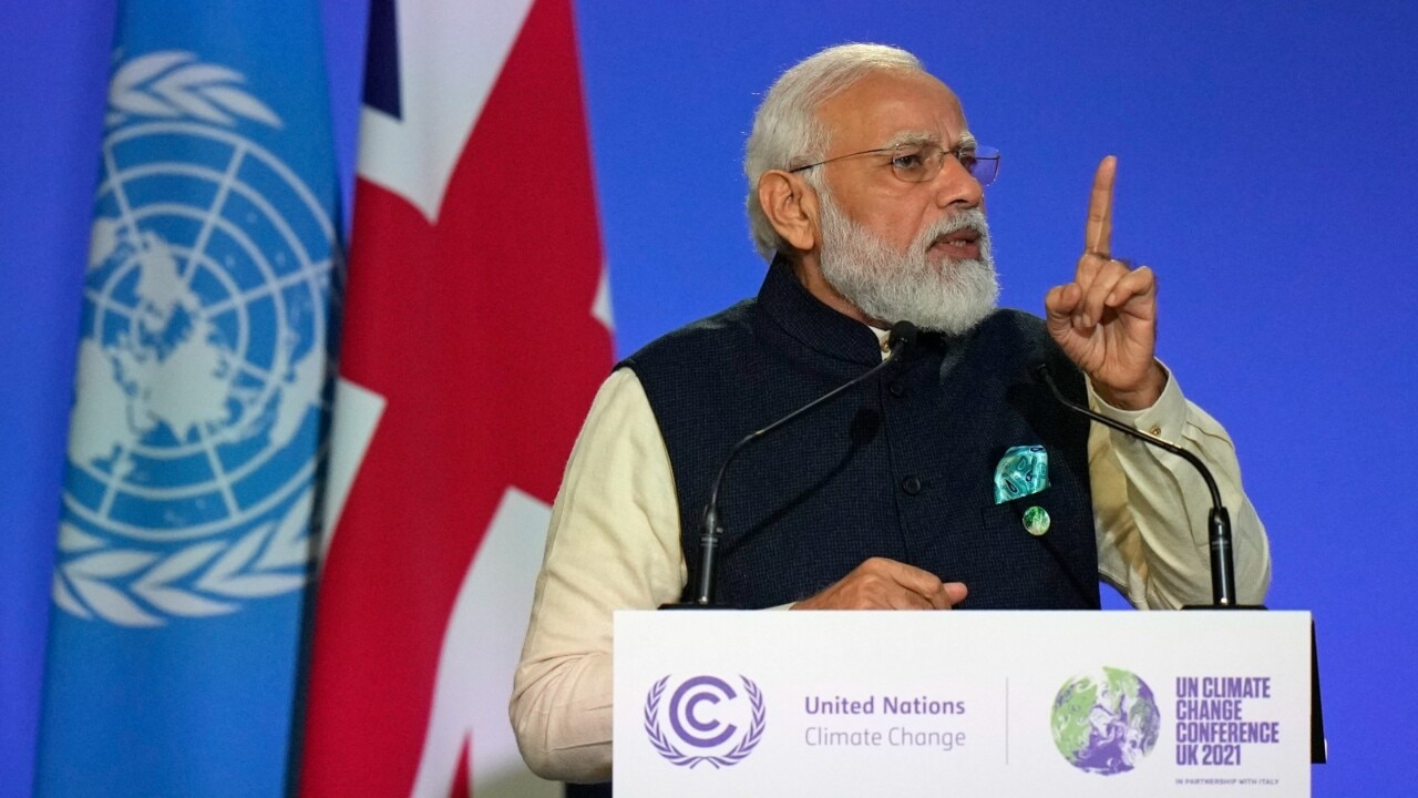 India targets net zero emissions by 2070