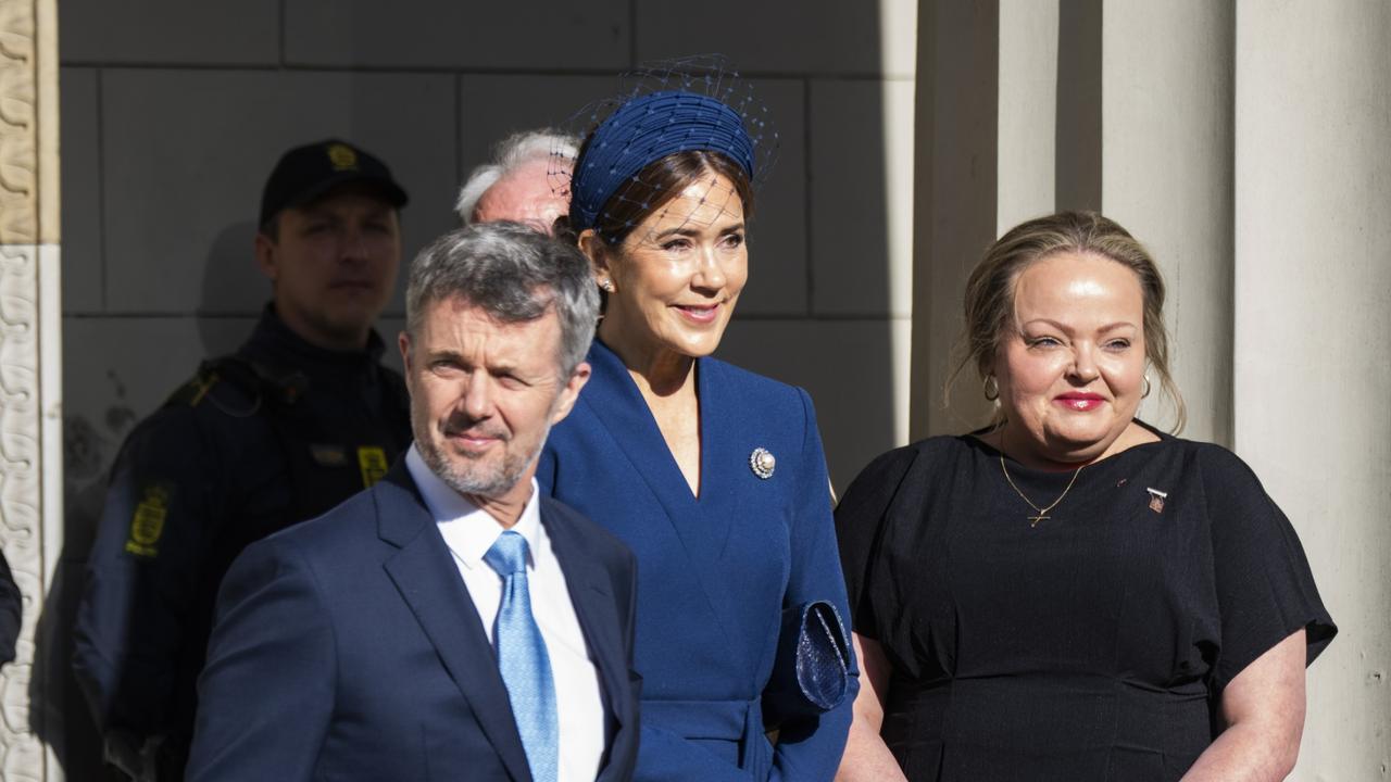 Queen Mary of Denmark and King Frederik X of Denmark attend a church service in Vor Frue Church. Picture: Getty Images