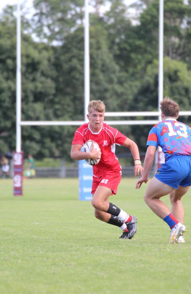 Ballymore Cup rugby action at the Albany Creek Brumbies Junior Rugby Union Club on Friday, April 12, 2024.