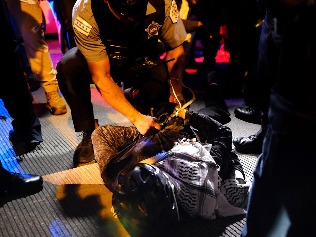 Several arrests were made in the clash. Picture: AFP