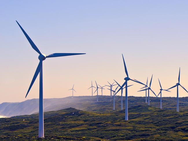 Albany Wind Farm near the town of Albany , Western Australia.