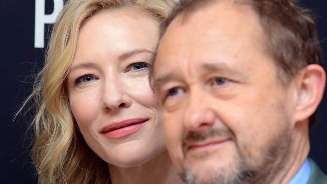 Cate Blanchett and her playwright husband, Andrew Upton. Picture: Alex Towle.