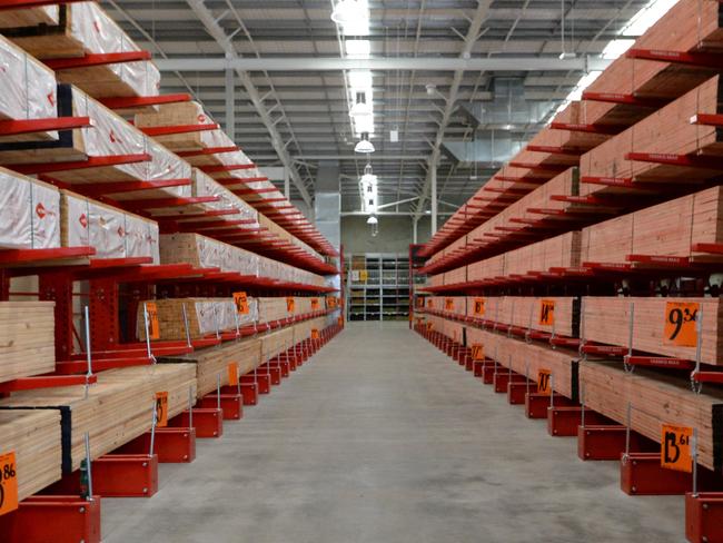 A sneak peek into the new Bunnings store - timber section