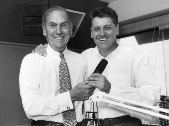 Laws with Ray Hadley in 1989.