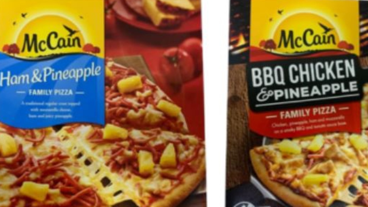 The two flavours of pizzas are being recalled. Picture: Supplied