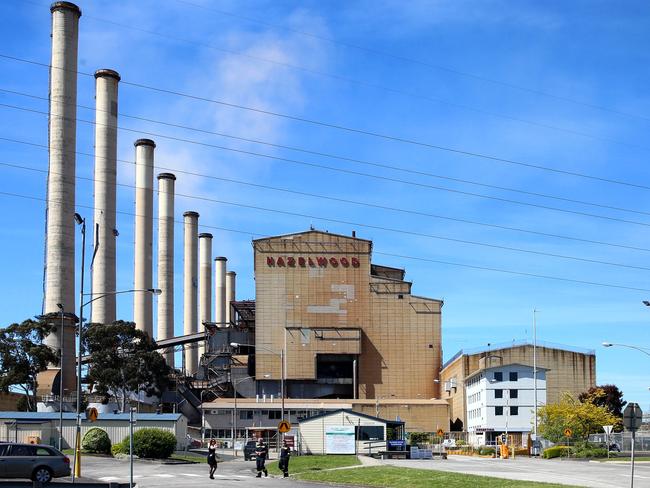 2/11/16 The Hazelwood power station near Morwell in the LaTrobe valley which is due to be closed. Aaron Francis/The Australian