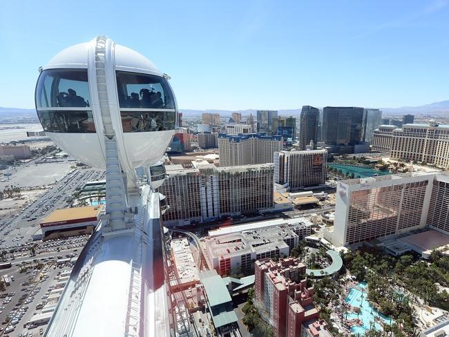 A view from the top of the Las Vegas High Roller at The LINQ. Picture: Getty