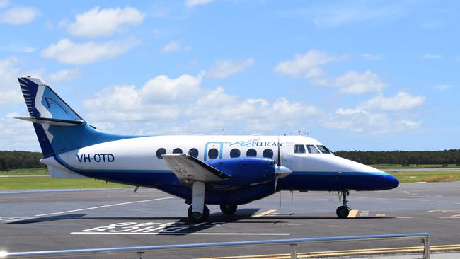 Regional airline FlyPelican has announced they are launching a new service from Gold Coast Airport to its headquarters in Newcastle in the British Aerospace Jetstream 32 aircraft. Photo Leah White / The Northern Star