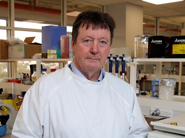 31/01/2020: Professor Trevor Drew, Director of the CSRIO's Australian Animal Health Laboratory, in Geelong, with Experimental Scientist Christina Rootes. The facility will be undertaking research on the coronavirus. Stuart McEvoy/The Australian.