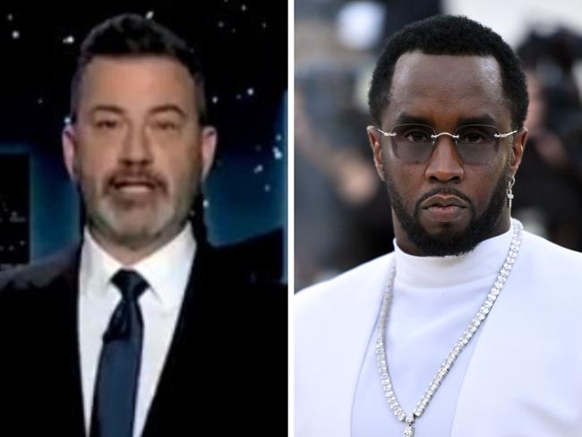 Jimmy Kimmel and disgraced rap mogul Diddy.