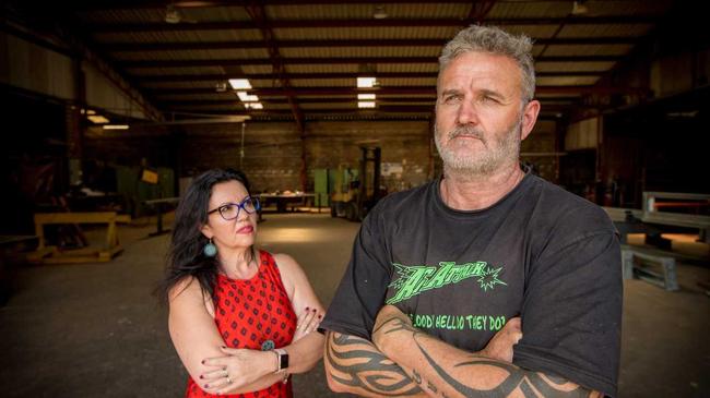 Warren and Sheenah Whitten at their ARC Attack Engineering factory in Woolgoolga. Picture: Lindsay Moller